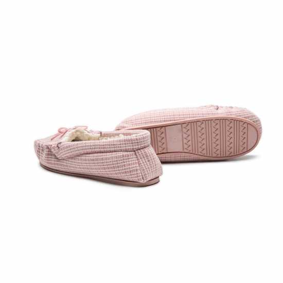 Moccasin Slippers Pink  Чехли