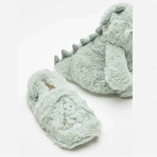 Dinosaur Slipper And Toy Gift Set  Чехли