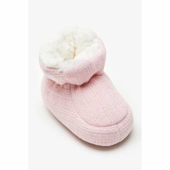 Fur Lined Booties Pink  Бебешки обувки и маратонки