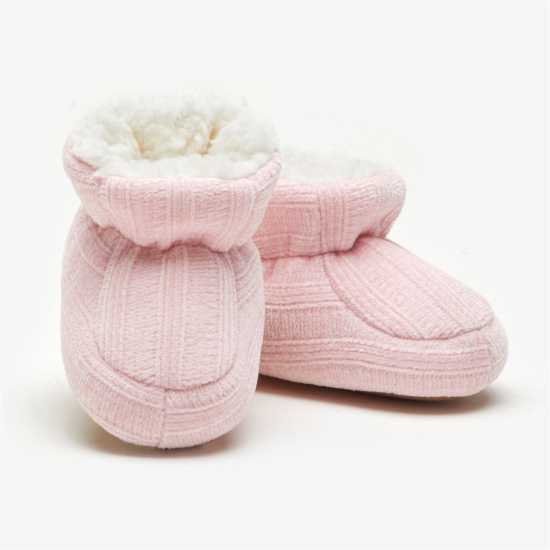 Fur Lined Booties Pink  Бебешки обувки и маратонки