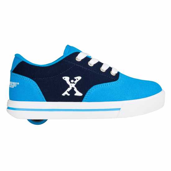 Sidewalk Sport Маратонки С Колелца Canvas Junior Roller Shoes Blue/Navy Детски маратонки
