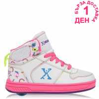 Sidewalk Sport Hi Top Junior Girls Roller Shoes White Детски маратонки