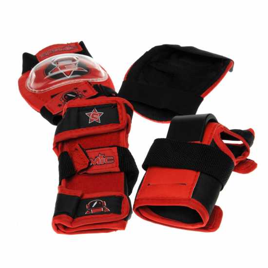 Cosmic Ролкови Кънки С Каска И Наколенки Skate And Protection Pack Junior Red/Black Детски ролкови кънки