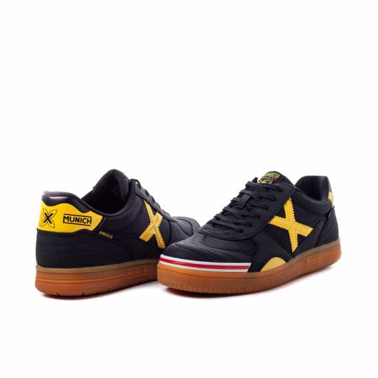 Мъжки футболни бутонки Munich Gresca Indoor Football Shoes Черно/Жълто Munich Gresca Indoor Football Shoes Черно/Жълто Мъжки футболни бутонки