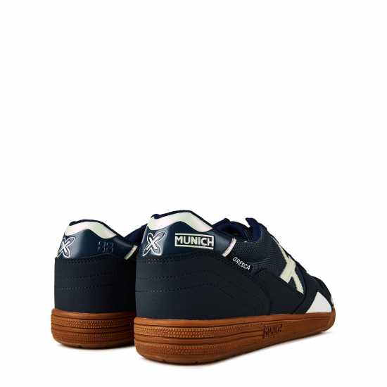 Мъжки футболни бутонки Munich Gresca Indoor Football Shoes Морско синьо/Бяло Munich Gresca Indoor Football Shoes Морско синьо/Бяло Мъжки футболни бутонки
