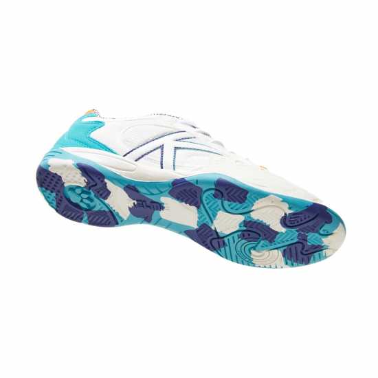 Мъжки футболни бутонки Kelme Copa Indoor Football Boots Бяло/Аква Kelme Copa Indoor Football Boots Бяло/Аква Мъжки футболни бутонки
