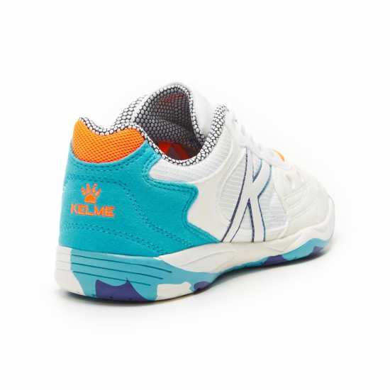 Мъжки футболни бутонки Kelme Copa Indoor Football Boots Бяло/Аква Kelme Copa Indoor Football Boots Бяло/Аква Мъжки футболни бутонки