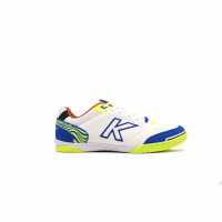 Kelme Precision Trainers Mens Бяло/Синьо/Лайм Мъжки футболни бутонки