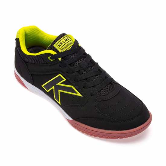 Kelme Precision Trainers Mens Черно/Лайм Мъжки футболни бутонки