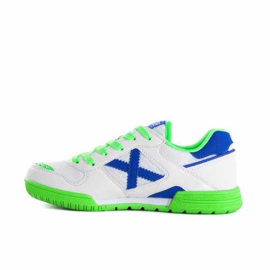 Футболна Топка Munich Continental V2 Football Trainers Mens Бяло/Синьо Мъжки футболни бутонки