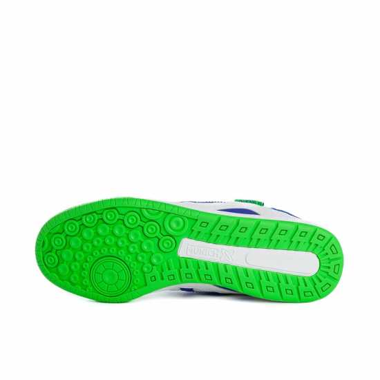 Футболна Топка Munich Continental V2 Football Trainers Mens Бяло/Синьо Мъжки футболни бутонки