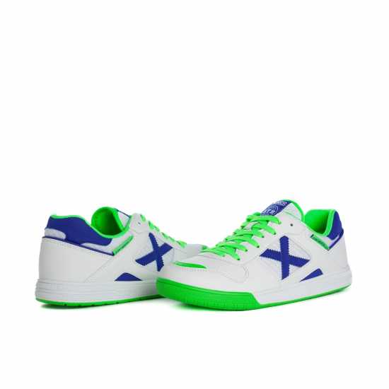 Футболна Топка Munich Continental V2 Football Trainers Mens Бяло/Синьо Мъжки футболни бутонки