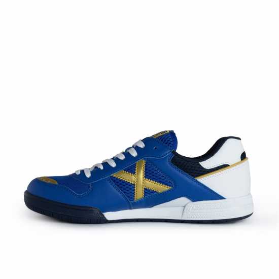 Мъжки футболни бутонки Футболна Топка Munich Continental V2 Football Trainers Mens Синьо/Злато Футболна Топка Munich Continental V2 Football Trainers Mens Синьо/Злато Мъжки футболни бутонки