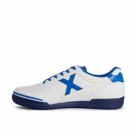 Мъжки футболни бутонки Munich G3 Profit Indoor Football Shoes Бяло/Морско синьо Munich G3 Profit Indoor Football Shoes Бяло/Морско синьо Мъжки футболни бутонки