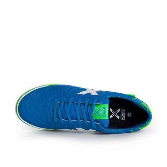 Munich G3 Profit Indoor Football Shoes Blue/FluGreen Мъжки футболни бутонки