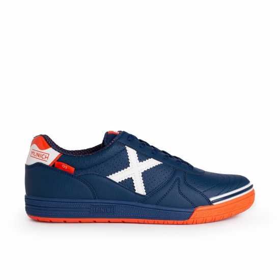 Munich G3 Profit Indoor Football Shoes Navy/Orange 