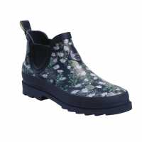 Regatta Lady Harper Cosy Ankle Wellies Navy/Floral Дамски гумени ботуши