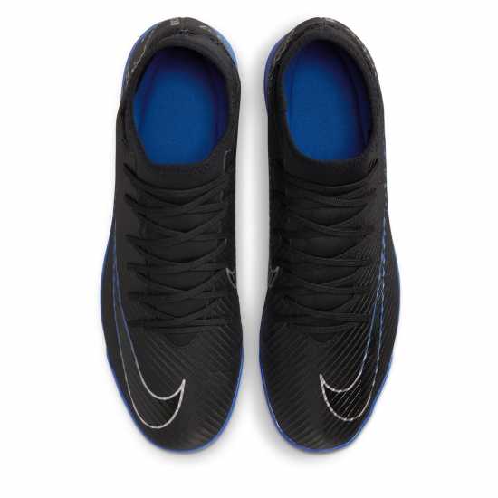 Nike Mercurial Superfly 9 Pro Turf Football Boots Black/Chrome Футболни стоножки