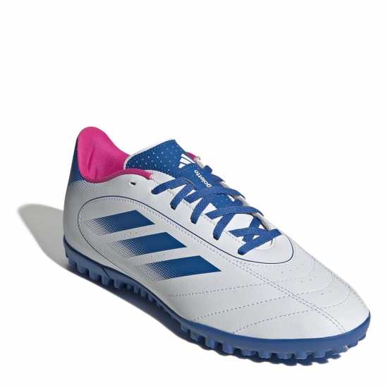 Мъжки футболни бутонки Adidas Goletto Adults Astro Turf Football Boots Бяло/Синьо/Розово Adidas Goletto Adults Astro Turf Football Boots Бяло/Синьо/Розово Мъжки футболни бутонки