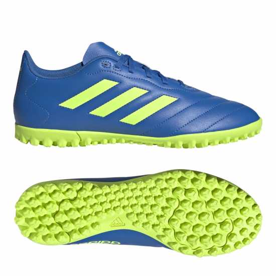 Adidas Goletto Adults Astro Turf Football Boots Син/Лимон Мъжки футболни бутонки