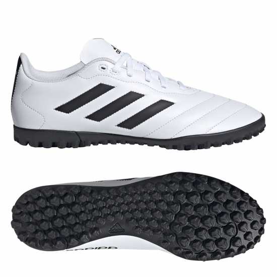 Adidas Goletto Viii Astro Turf Football Boots White/Black Футболни стоножки