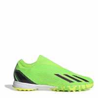 Adidas X Ghosted .3 Laceless Astro Turf Trainers Green/Blk/Yell Футболни стоножки