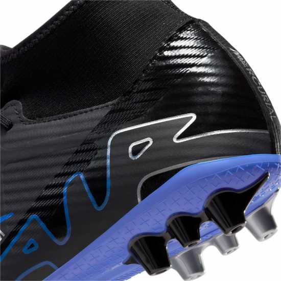 Nike Zoom Mercurial Superfly 9 Academy Ag Artificial-Grass Soccer Cleats Black/Chrome Футболни стоножки