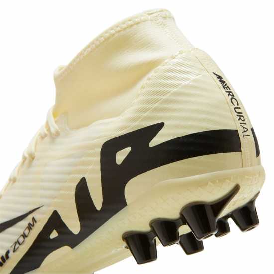 Nike Zoom Mercurial Superfly 9 Academy Ag Artificial-Grass Soccer Cleats Lemonade/Black Футболни стоножки