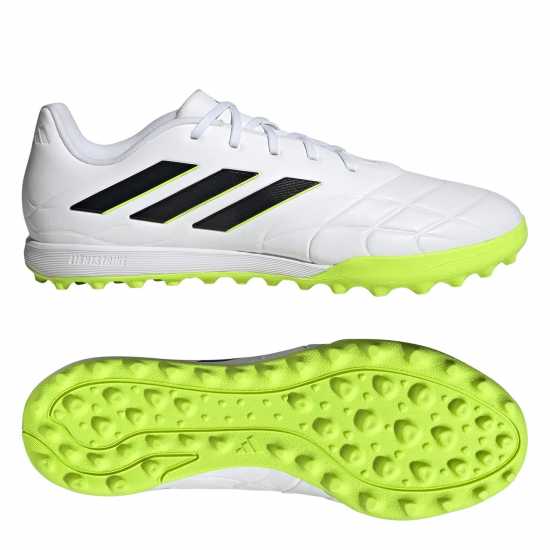 Adidas Copa Pure.3 Astro Turf Football Boots Wht/Blk/Lemon Футболни стоножки