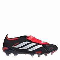 Adidas Mens  Predator Elite Fold Over Tongue Artificial Ground Football Boots Black/Red 