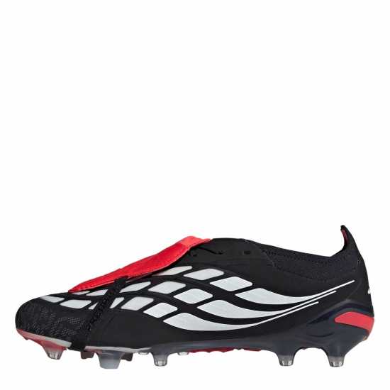 Adidas Mens  Predator Elite Fold Over Tongue Artificial Ground Football Boots Black/Red 