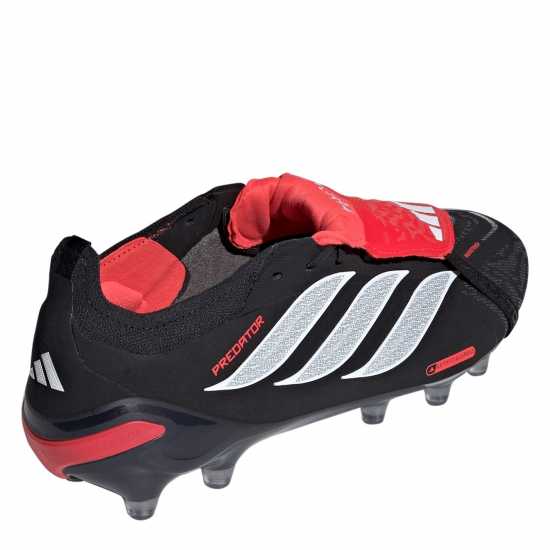 Adidas Mens  Predator Elite Fold Over Tongue Artificial Ground Football Boots Black/Red 