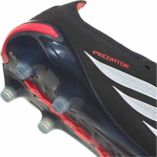 Adidas Mens  Predator Elite Fold Over Tongue Artificial Ground Football Boots Black/Red 