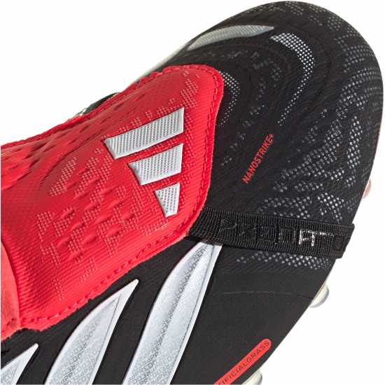 Adidas Mens  Predator Elite Fold Over Tongue Artificial Ground Football Boots Black/Red 