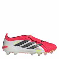 Adidas Mens  Predator Elite Fold Over Tongue Artificial Ground Football Boots Red/Black/White 