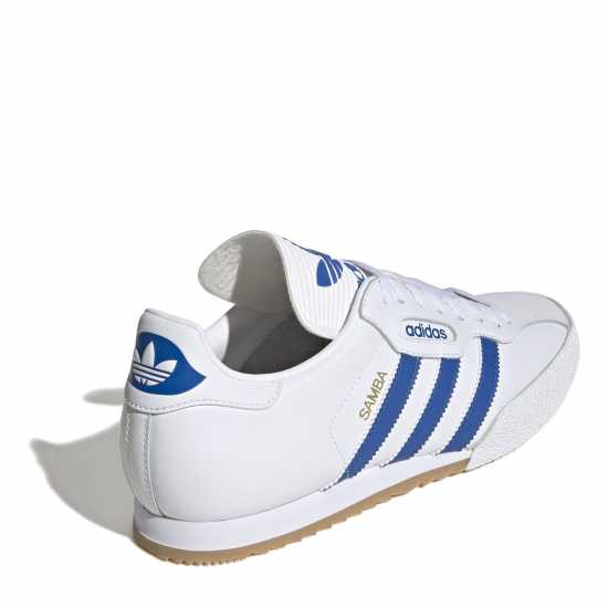 Adidas Мъжки Маратонки Samba Super Mens Trainers White/Blue Мъжки маратонки