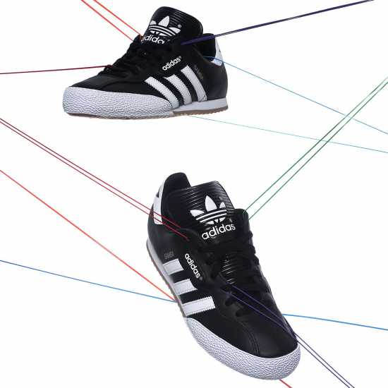 Adidas Мъжки Маратонки Samba Super Mens Trainers Черно/Бяло Мъжки маратонки