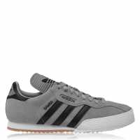 Adidas Мъжки Велурени Маратонки Originals Samba Suede Trainers Mens Сиво/Черно Мъжки високи кецове