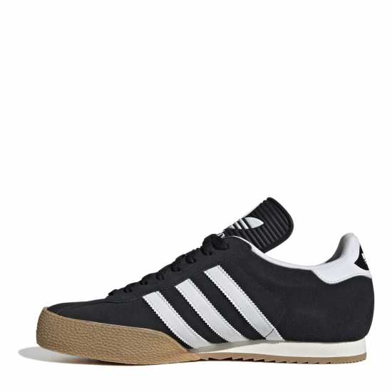 Adidas Мъжки Велурени Маратонки Originals Samba Suede Trainers Mens Черно/Бяло 