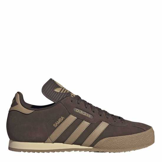 Adidas Мъжки Велурени Маратонки Originals Samba Suede Trainers Mens Brown/Gum 