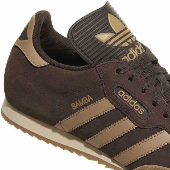 Adidas Мъжки Велурени Маратонки Originals Samba Suede Trainers Mens Brown/Gum 