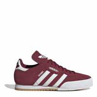 Adidas Мъжки Велурени Маратонки Originals Samba Suede Trainers Mens Бордово Мъжки високи кецове