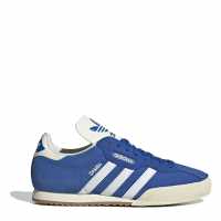 Adidas Мъжки Велурени Маратонки Originals Samba Suede Trainers Mens Синьо/Бяло Мъжки маратонки