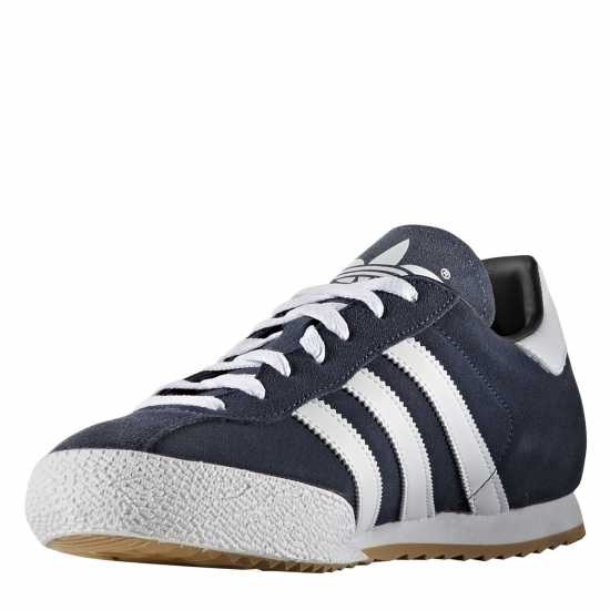 Adidas Мъжки Велурени Маратонки Originals Samba Suede Trainers Mens Морско синьо/Бяло Мъжки маратонки