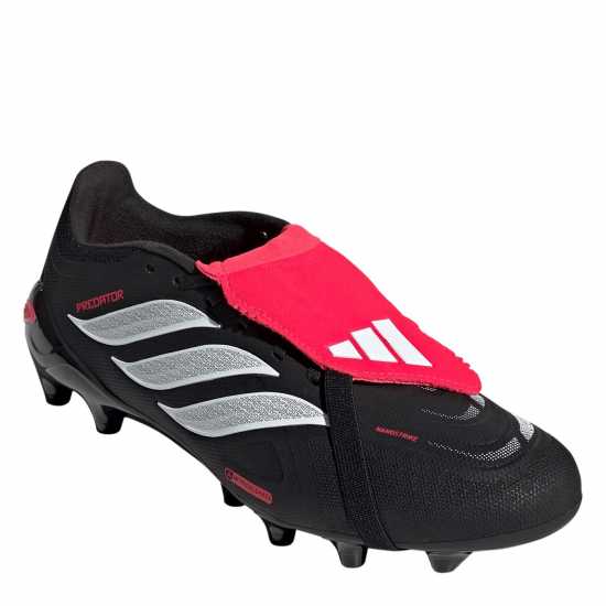 Adidas Predator Fold-Over Tongue Academy Astro Turf Football Boots Black/White/Red 