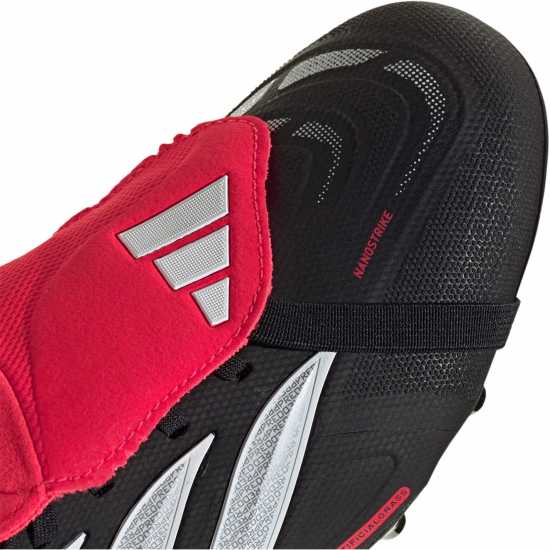 Adidas Predator Fold-Over Tongue Academy Astro Turf Football Boots Black/White/Red 