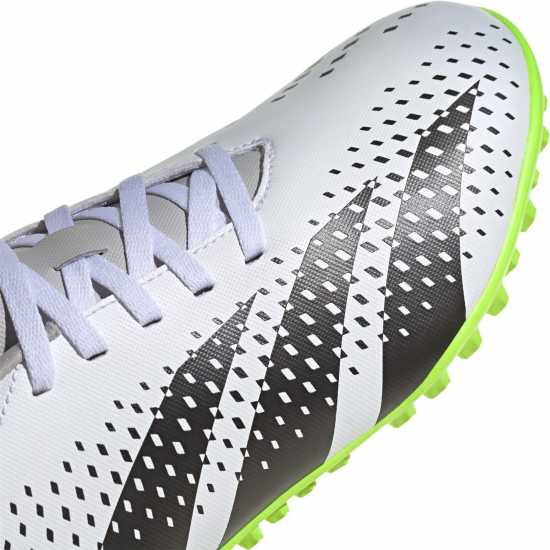 Adidas Predator Accuracy.4 Astro Turf Trainers Wht/Blk/Lemon Футболни стоножки