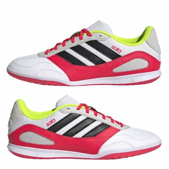 Мъжки футболни бутонки Adidas Super Sala Indoor Court Football Boots Бяло/Червено Adidas Super Sala Indoor Court Football Boots Бяло/Червено Мъжки футболни бутонки