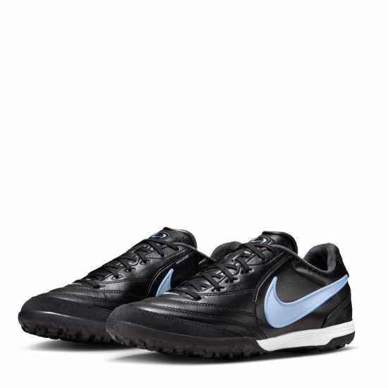 Nike Mens Tiempo Ligera Astro Turf Football Boots Black/Blue Nike Mens Nike Tiempo Ligera Astro Turf Football Boots Black/Blue