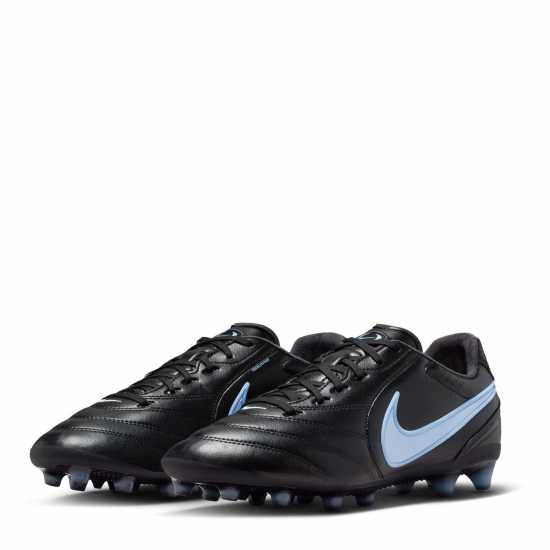 Nike Mens Tiempo Ligera Artificial Ground Football Boots Black/Blue Nike Mens Tiempo Ligera Artificial Ground Football Boots Black/Blue